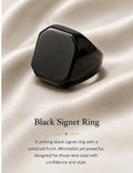 Black signet ring