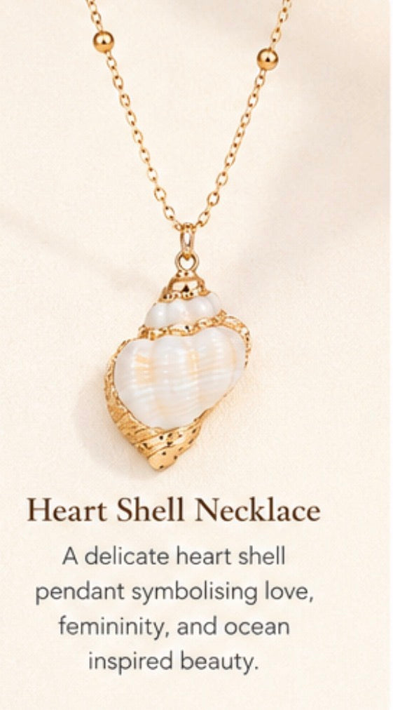 Heart shell necklace