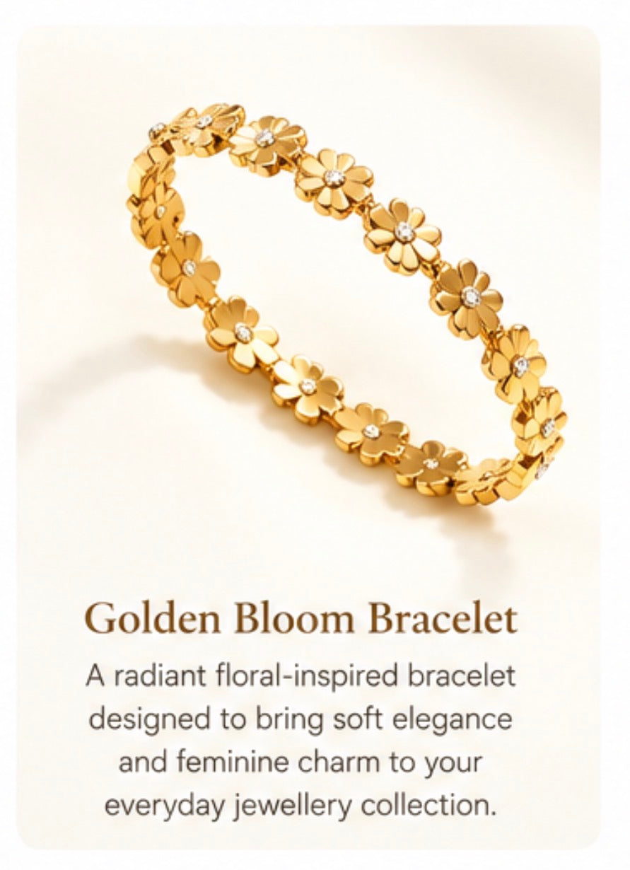 Golden bloom bracelet