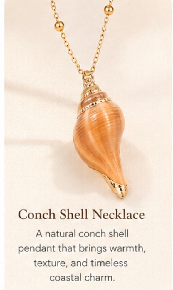 Conch shell necklace