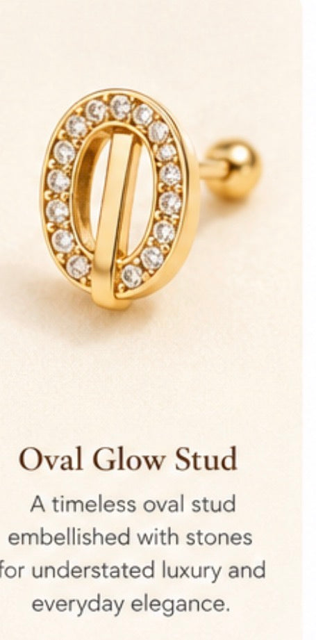 Oval glow stud