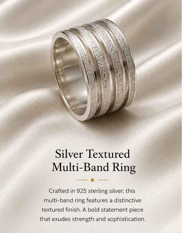 Multi band ring ( Silver)